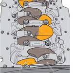 Кривошипно-шатунный механизм дизельного двигателя TDI 2.0л/125кВт