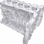 Блок цилиндров двигателя AXD автомобиля VW T-5