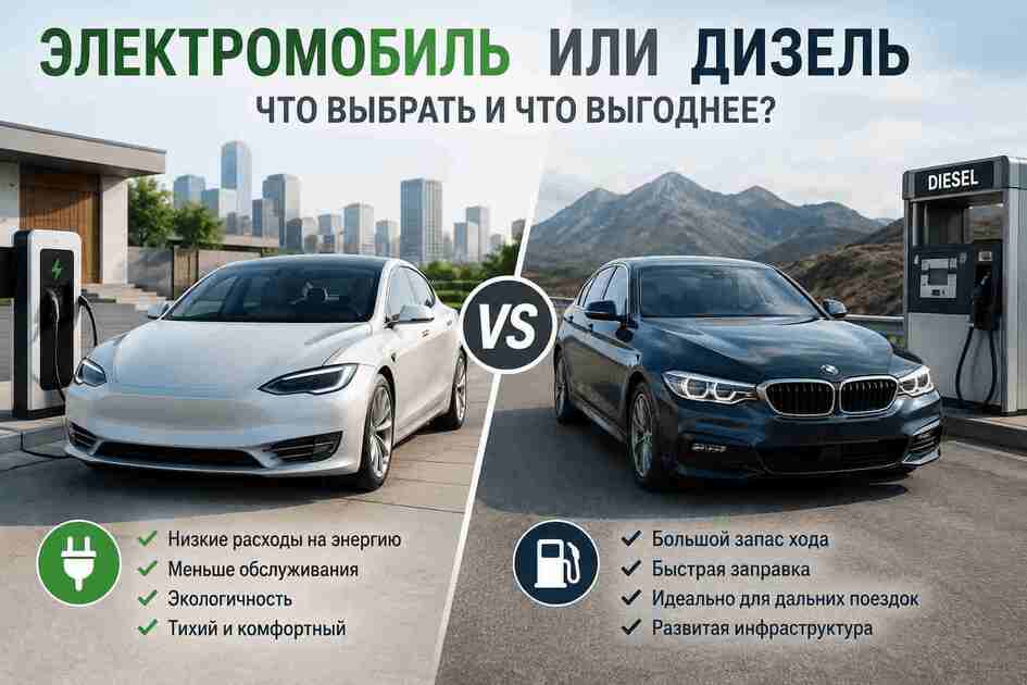 Электромобиль или дизель: что выбрать и что выгоднее в эксплуатации 14 Электромобиль или дизель — сравнение автомобилей перед покупкой