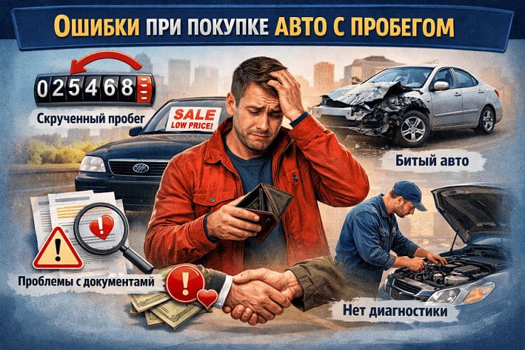 Топ ошибок при покупке авто с пробегом в Украине