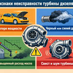 признаки неисправности турбины дизеля