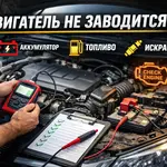 двигатель не заводится диагностика авто открытый капот