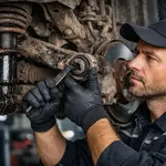 проверка подвески автомобиля перед покупкой на подъемнике