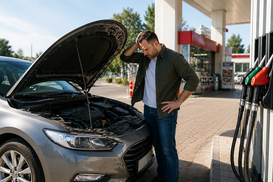 машина потеряла мощность после заправки