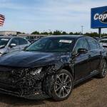 Опасный автомобиль из США после ДТП на аукционе Copart