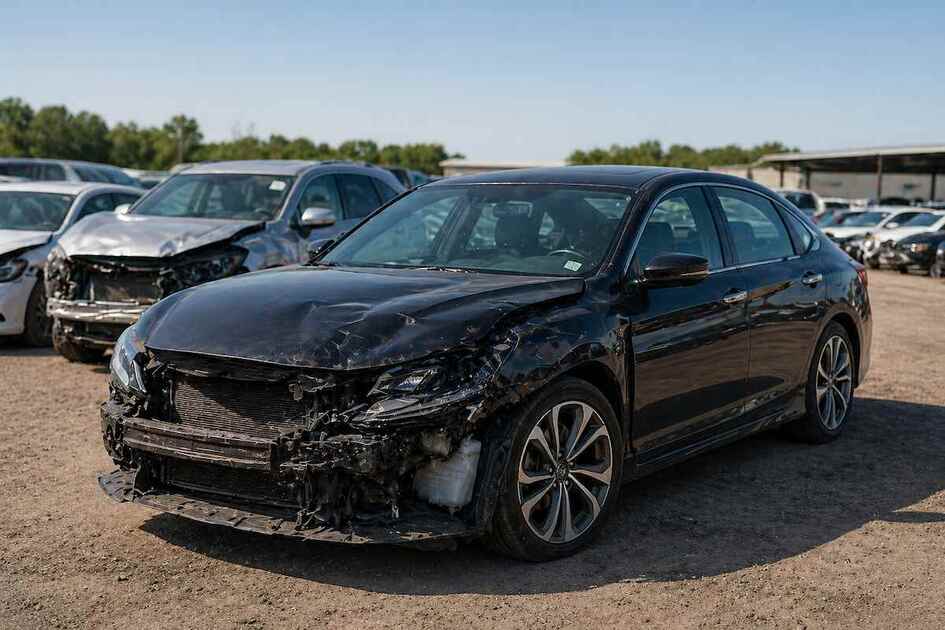 Автомобиль после ДТП на аукционе Copart со статусом Salvage