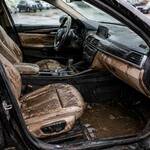 Утопленный автомобиль из Европы после затопления салона