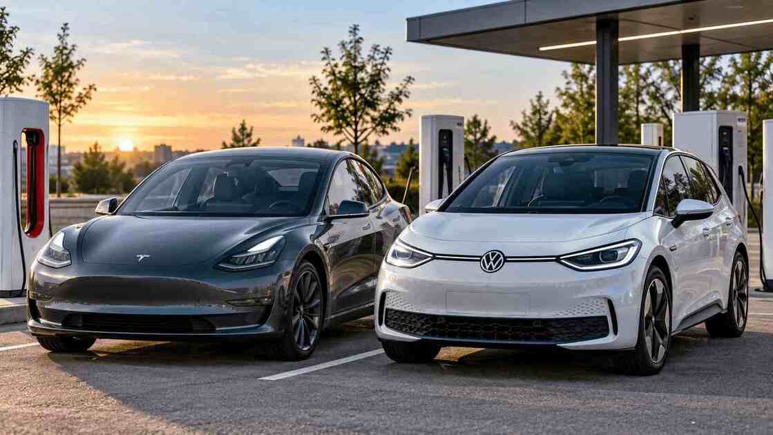 Tesla или Volkswagen: какой электромобиль выбрать 11 Tesla и Volkswagen — сравнение электромобилей перед покупкой