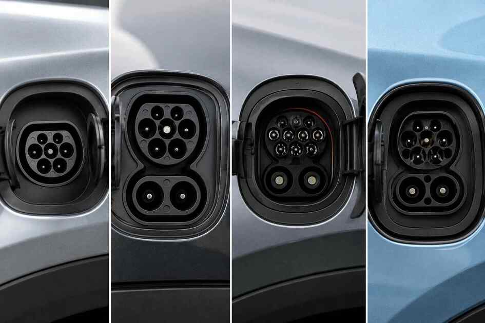 Разъёмы зарядки электромобилей Type 2, CCS, CHAdeMO и GB/T